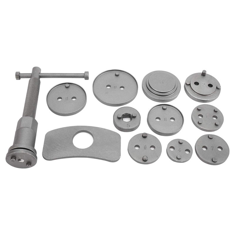 BTSHUB Professional 12pcs Front and Rear Caliper Disc Brake Screw-in Wind Back Rewind and Piston Compression Tool Kit for Brake Pad Replacement - Image 3